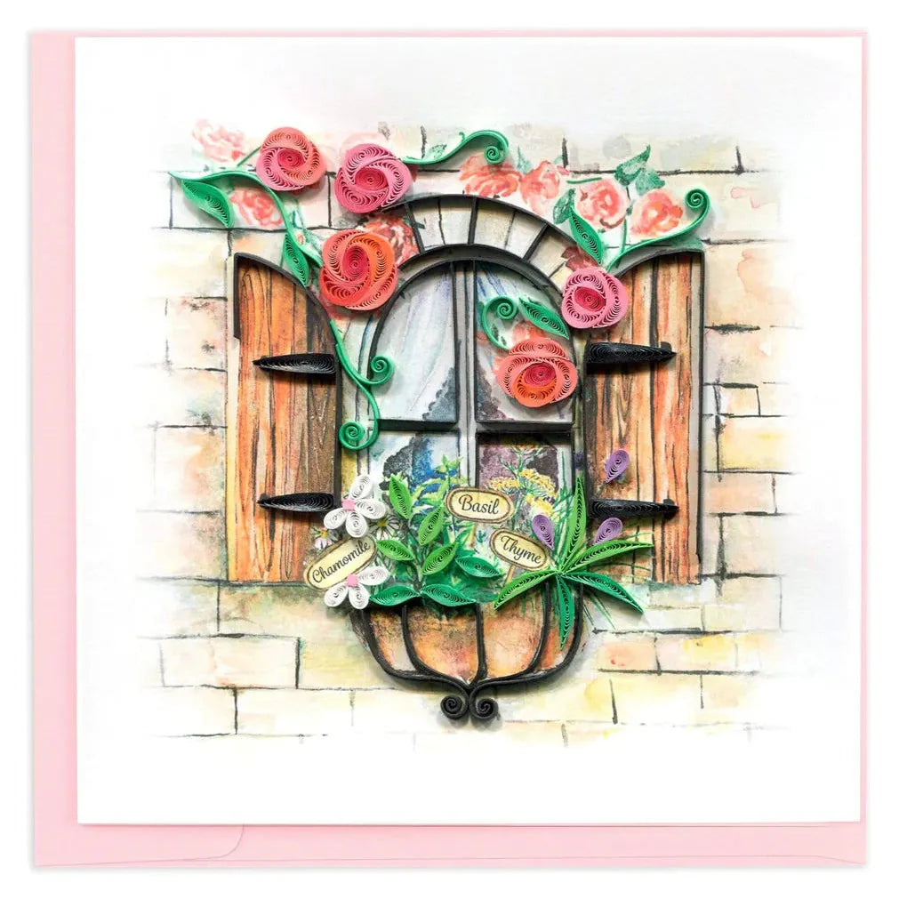 Quilling Card - Herb Garden