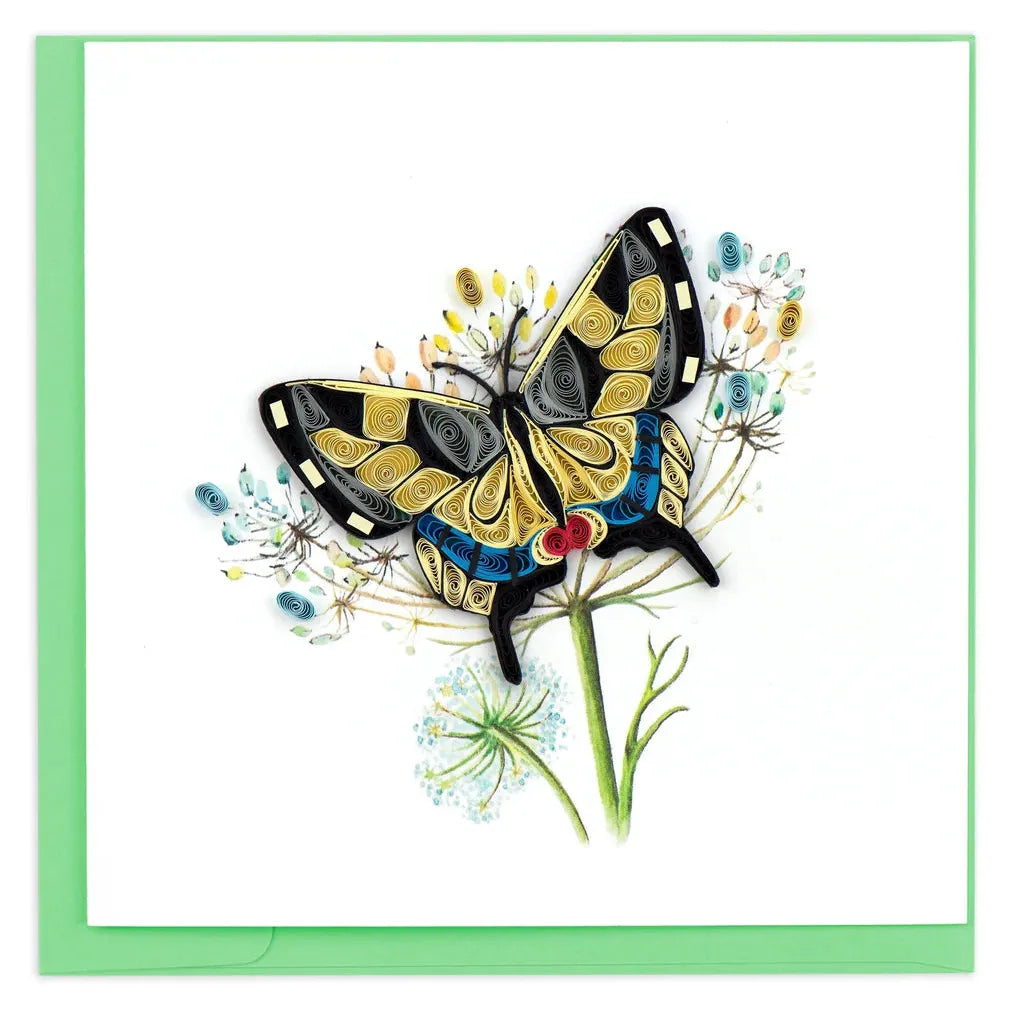 Quilling Card - Swallowtail Butterfly