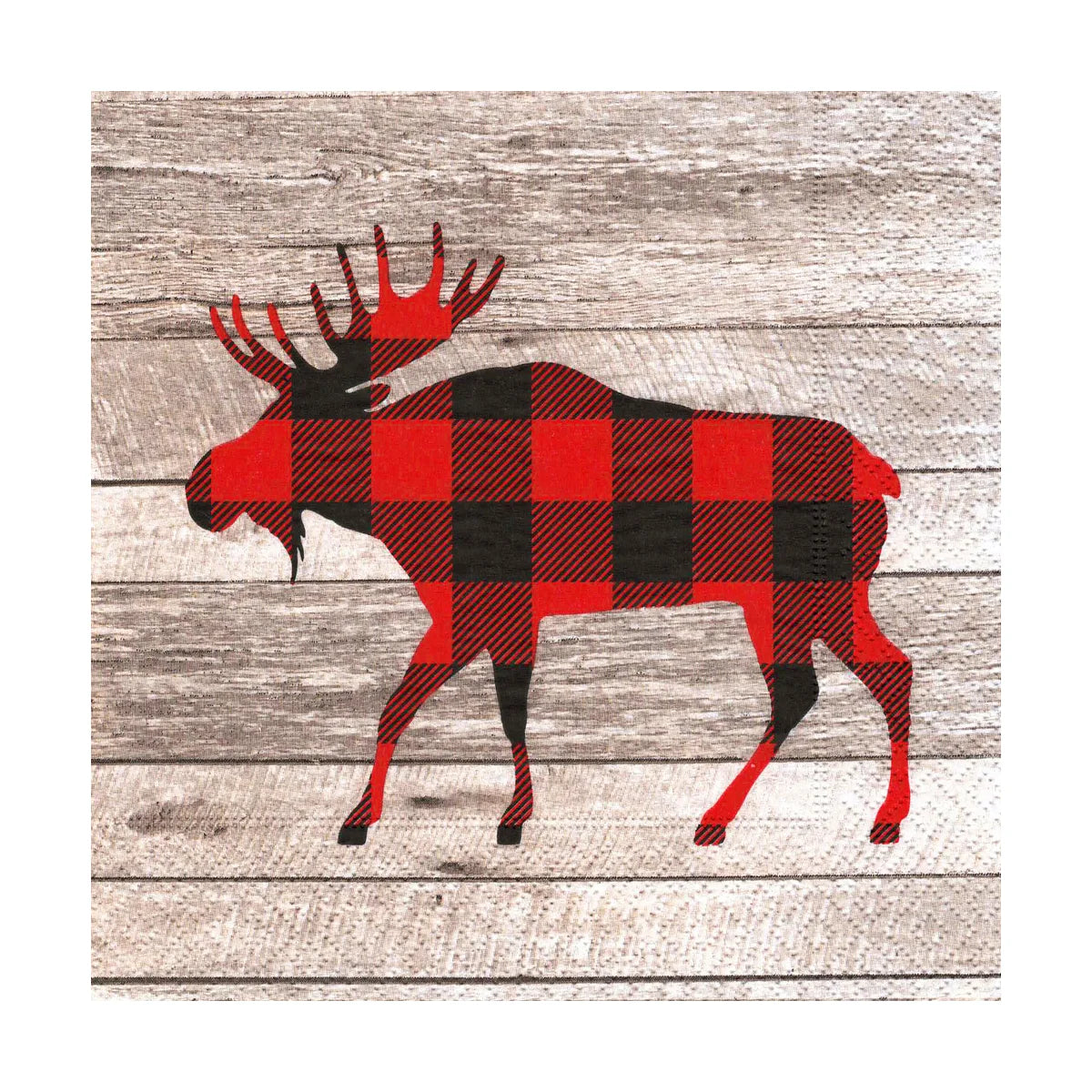 Napkin - Plaid Moose