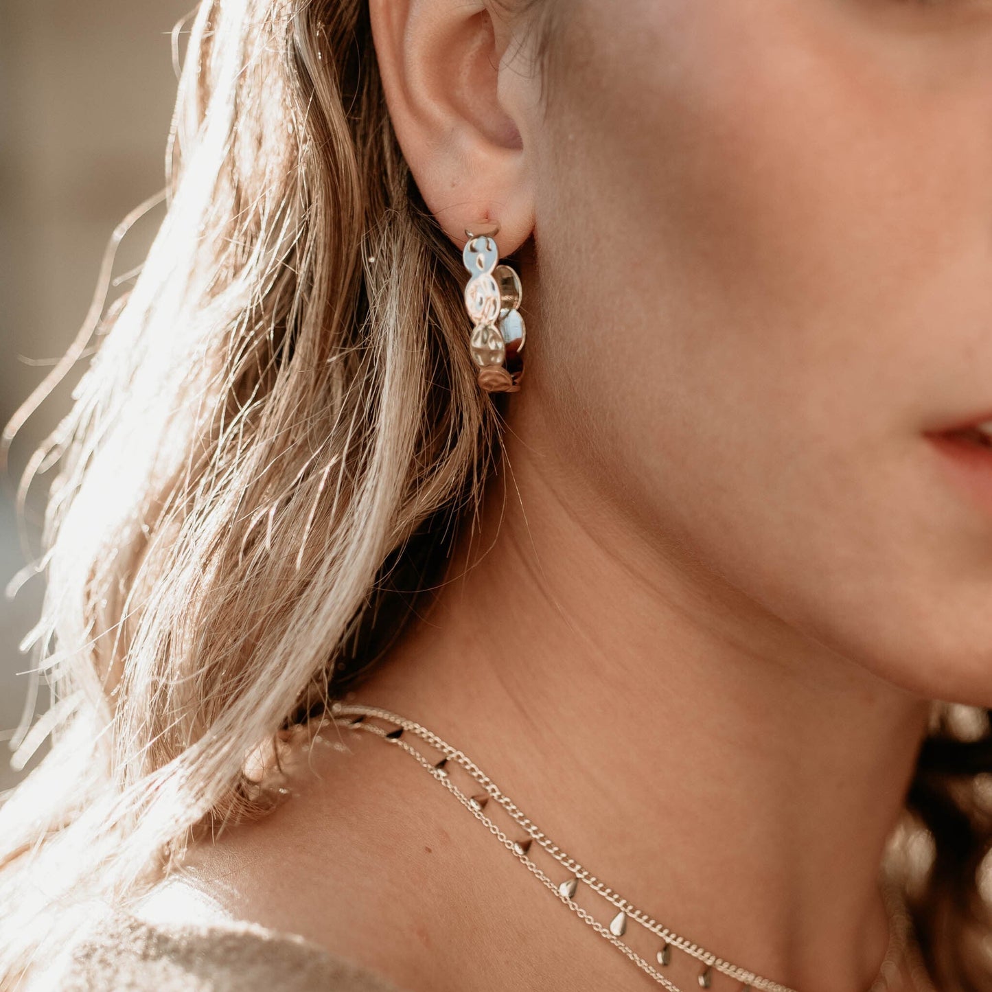 Pippa Hoops - Rose Gold