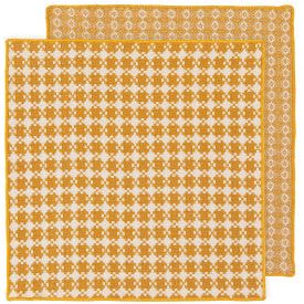 Ochre Assorted Woven Dishcloth (Set/2)