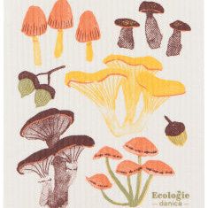 Swedish Dishcloth - Field Mushrooms