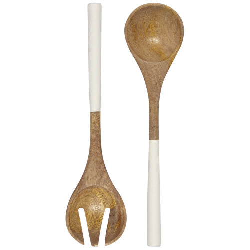 Salad Servers - Mango White