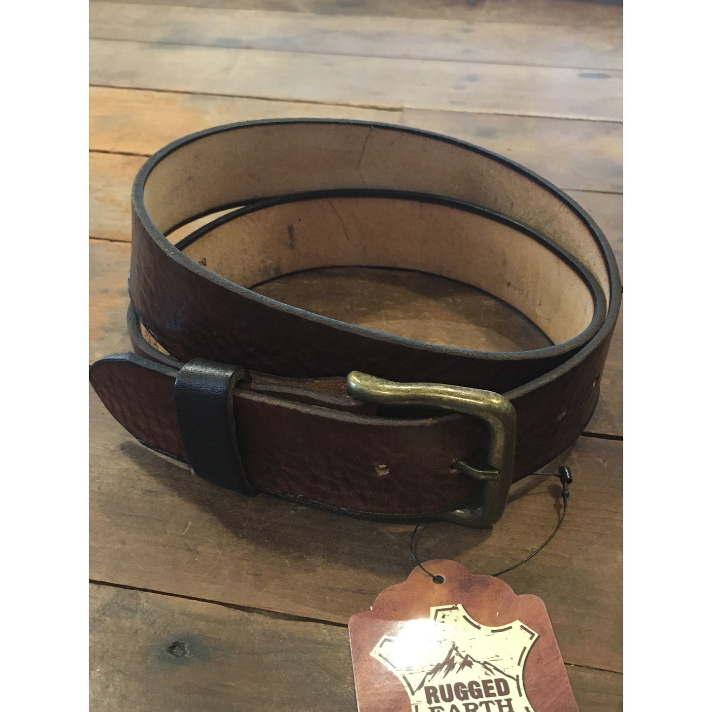Rugged Earth Pebble Brown Belt (Unisex)