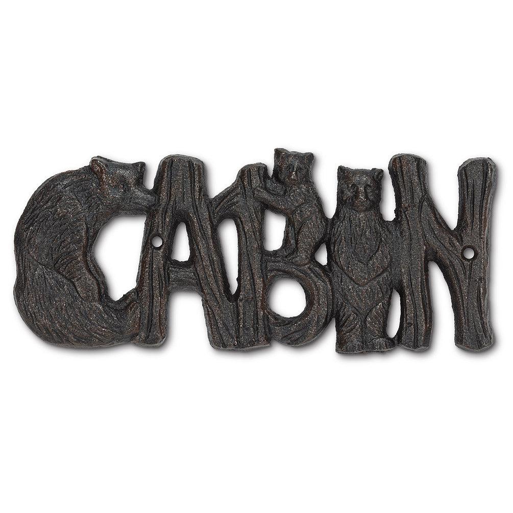 Cabin Sign w/Bears
