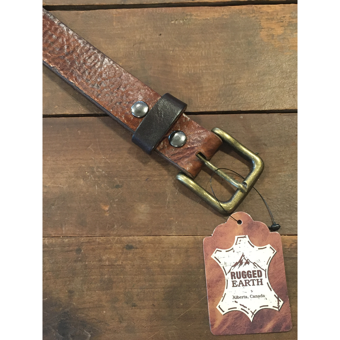 Rugged Earth Pebble Brown Belt (Unisex)