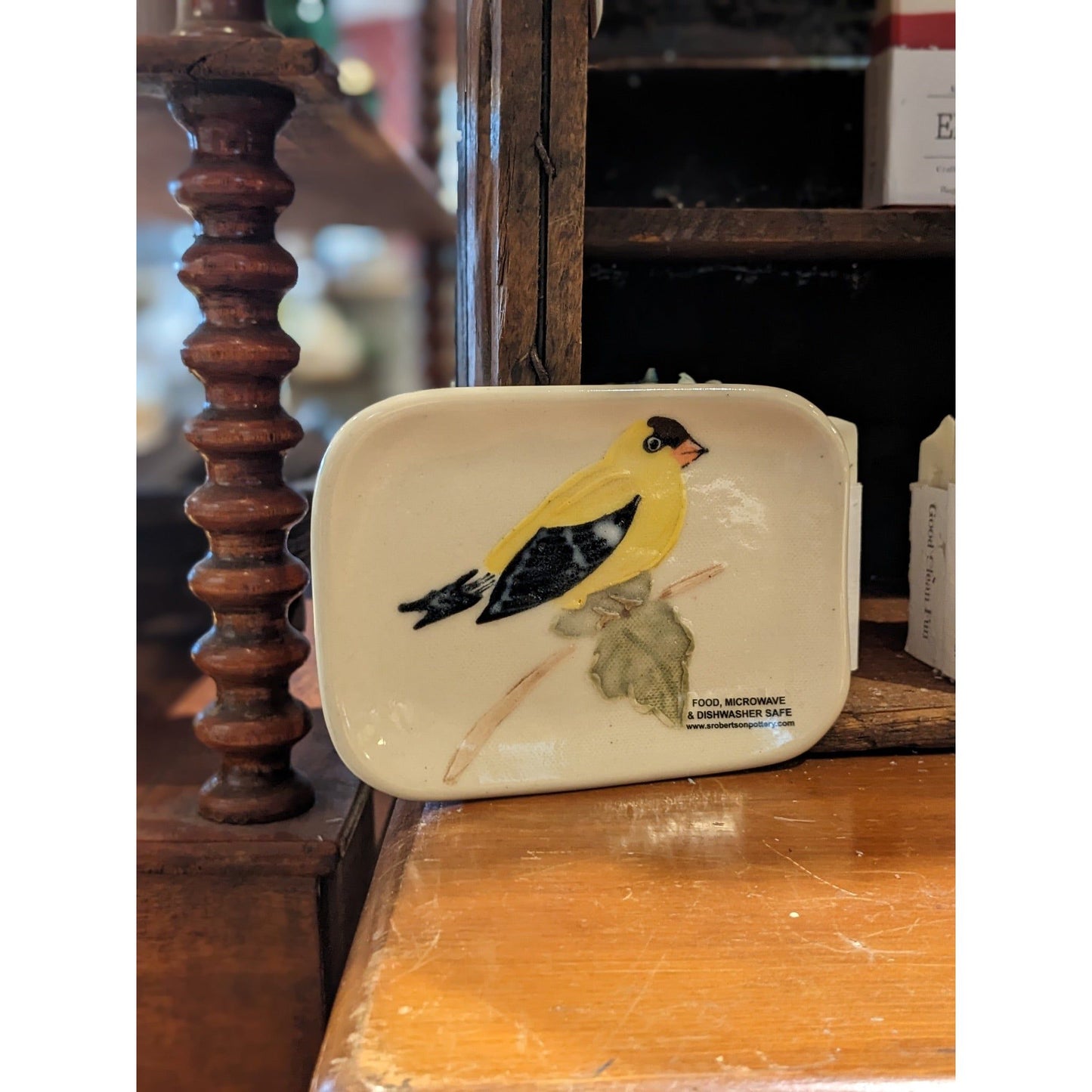 Soap Dish - Gold Finch