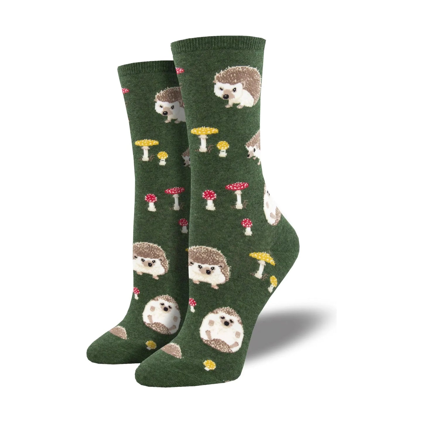 Ladies Slow Poke Socks - Green Heather