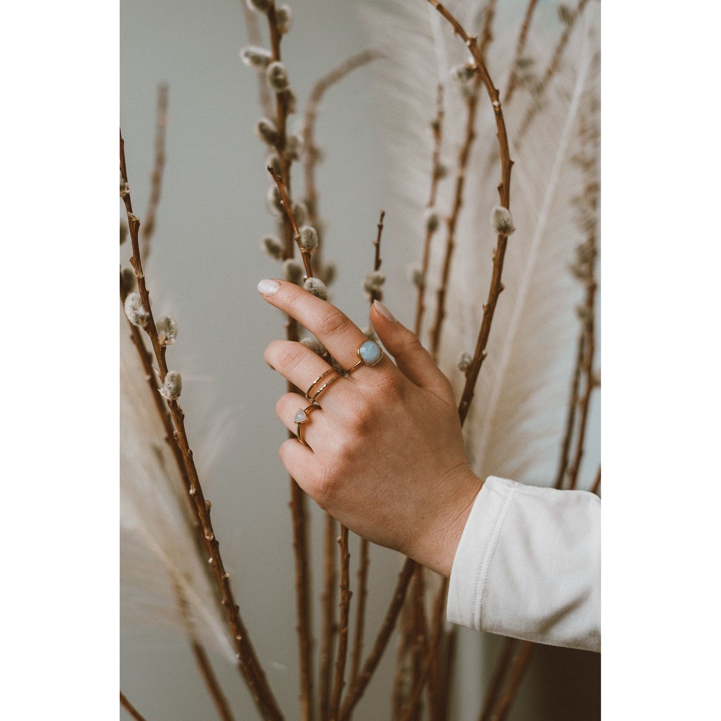 A La Mode Ring - Blue Lace Agate