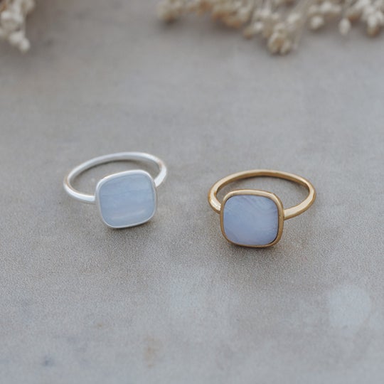 A La Mode Ring - Blue Lace Agate