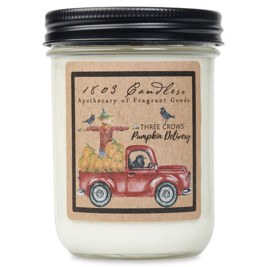 Three Crows Pumpkin Delivery Soy Candle | 14oz