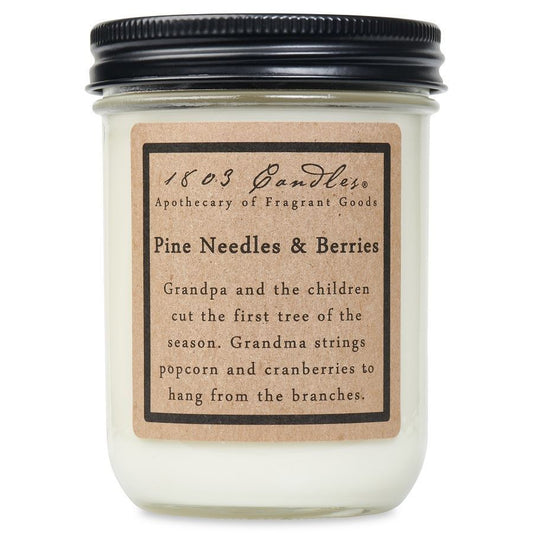 Pine Needles & Berries Soy Candle | 14oz