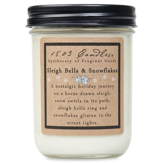 Sleigh Bells & Snowflakes Soy Candle | 14oz