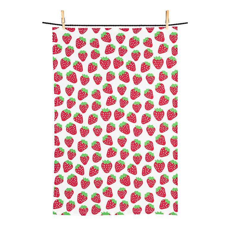 Dishcloth & Towel - Strawberries