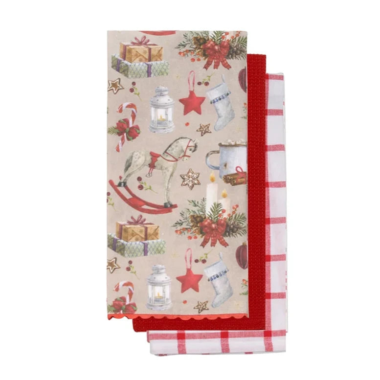 Teatowel - Classic Christmas (Set/3)