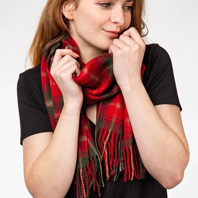 Lambswool Scarf | Dark Maple