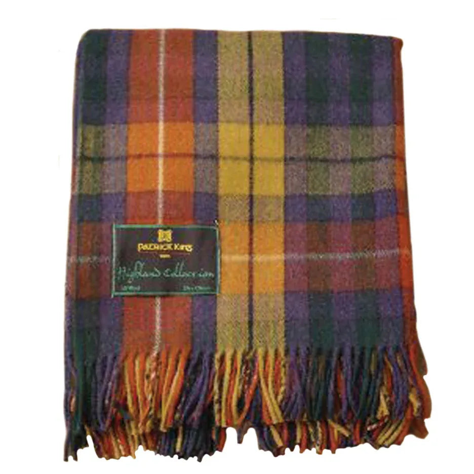 Merino Wool Tartan Blanket | Antique Buchanan