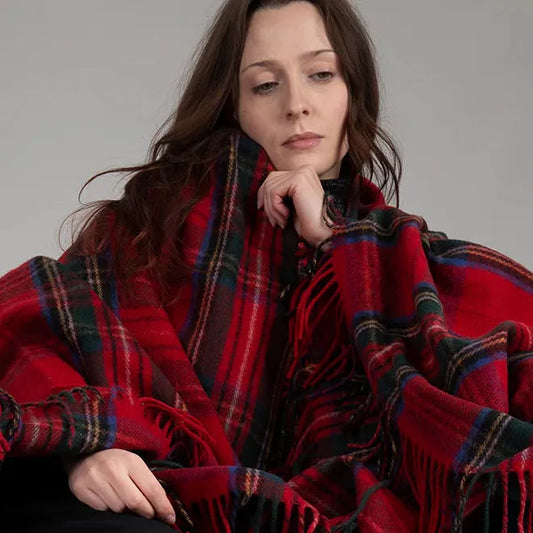 Merino Wool Tartan Blanket | Royal Stewart