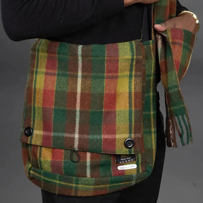 Keri Tartan Messenger Bag | Canadian Rookies