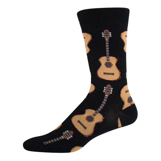 Men's Guitars Socks - Black