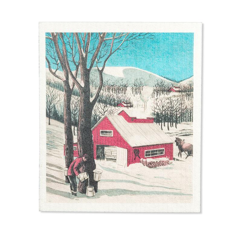 Swedish Dishcloth - Maple Sugar Shack