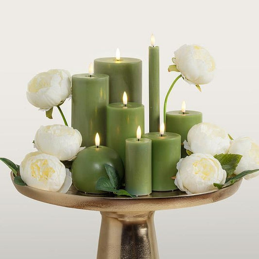 LED Pillar Candle - 2x4" | Green