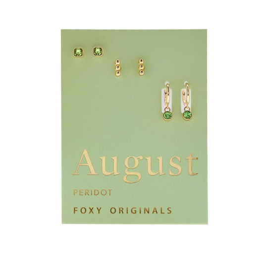 August Birthstone Earrings