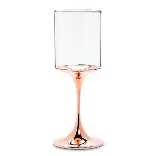 Wine Glass w/Copper Stem
