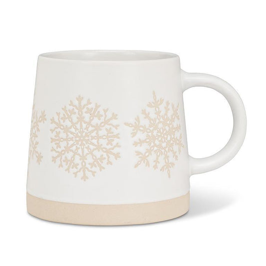 Wide Base Mug - Snowflake Row