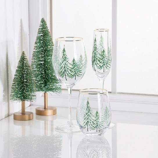 Winter Trees Goblet