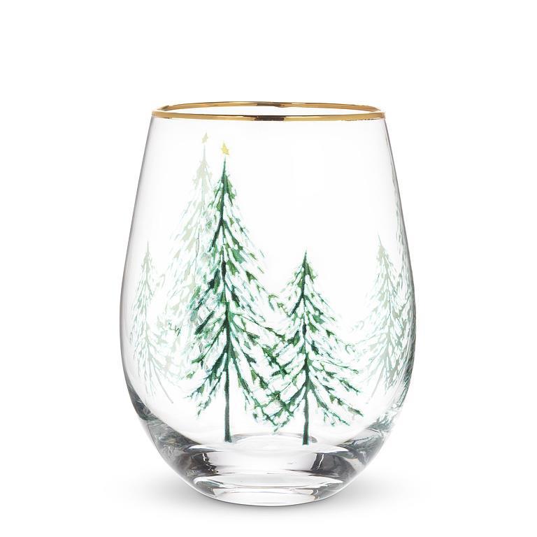 Winter Trees Stemless Goblet