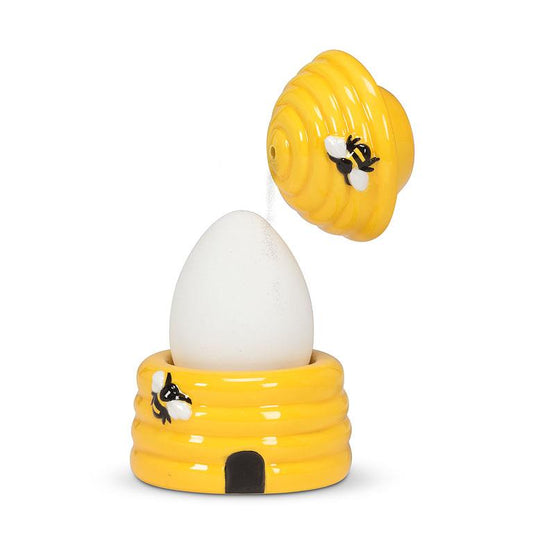 Beehive Egg Cup w/Salt Shaker