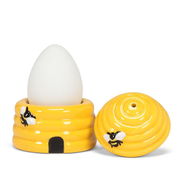 Beehive Egg Cup w/Salt Shaker