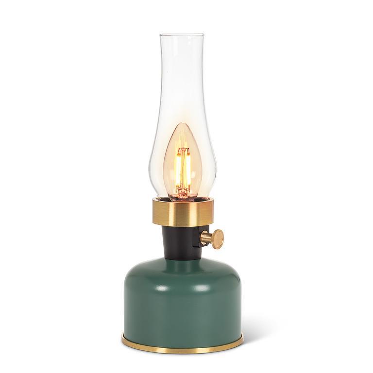 Lantern LED Lamp w/Chimney | Green