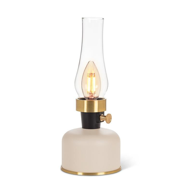 Lantern LED Lamp w/Chimney | Ivory