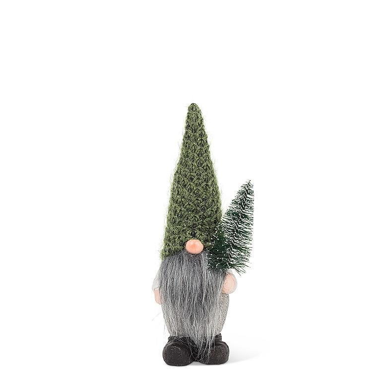 Gnome w/Knit Hat and Tree | S