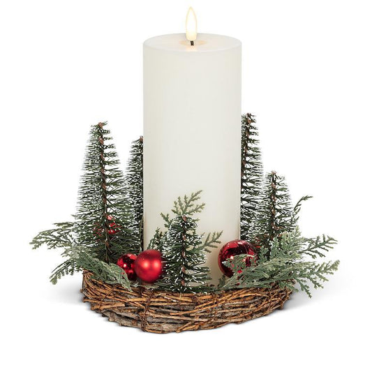 Tree & Ball Candle Ring
