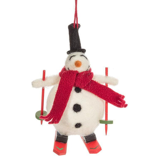 Ornament - Skiing Snowman