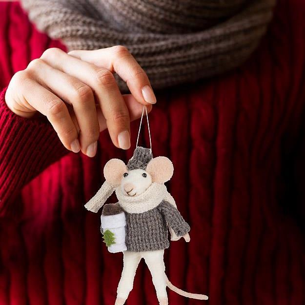 Ornament - Mouse with Coffee