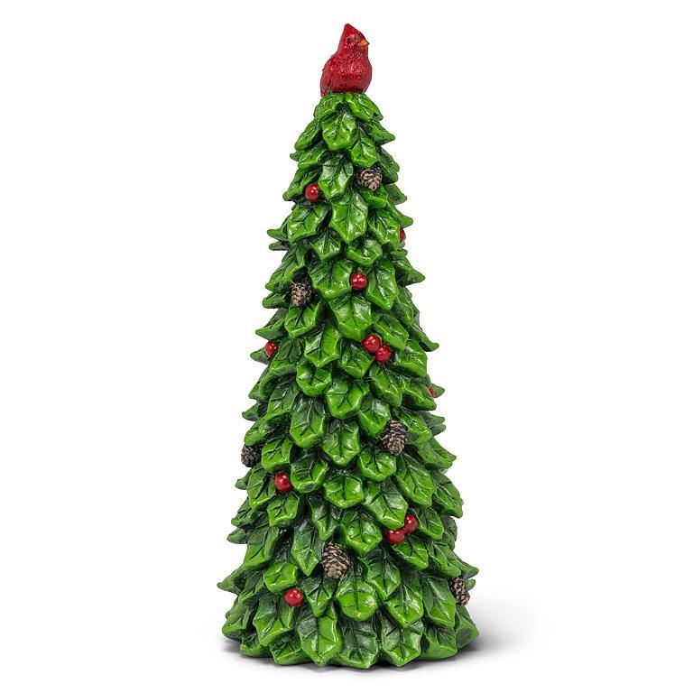 Holly Tree w/Cardinal