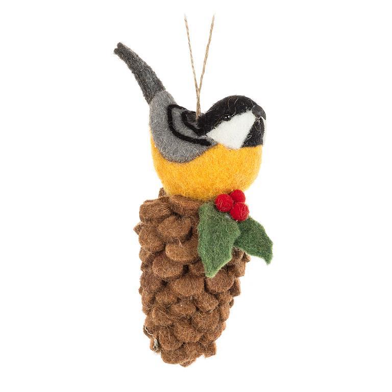 Ornament - Bird on Pinecone