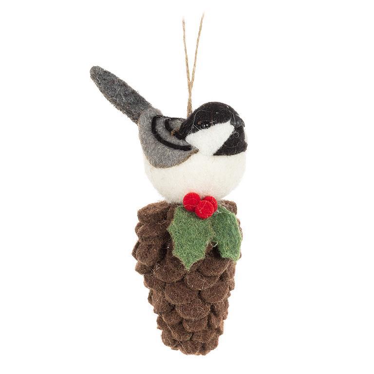 Ornament - Bird on Pinecone