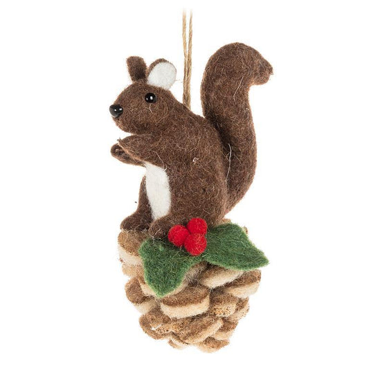 Ornament - Squirrel on Pinecone