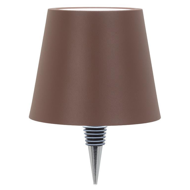 Classic Shade LED Bottle Stopper Light - Brown