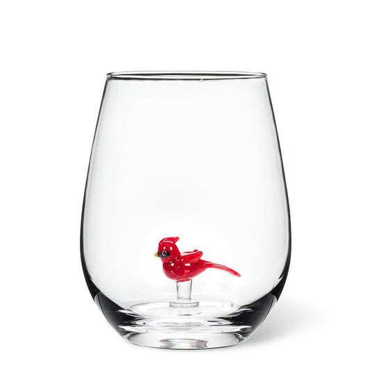 Cardinal Icon Stemless Wine Glass