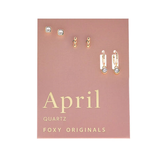 April Birthstone Earrings