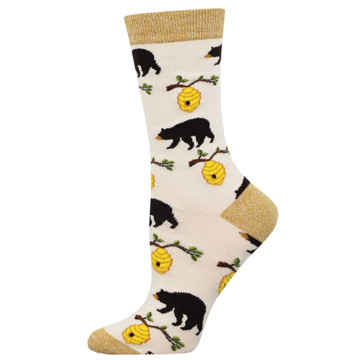 Bears and Bees Bamboo Socks - Ladies