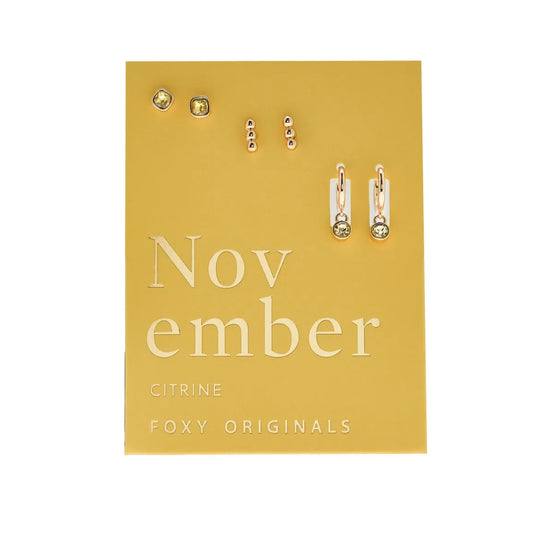 November Birthstone Earrings