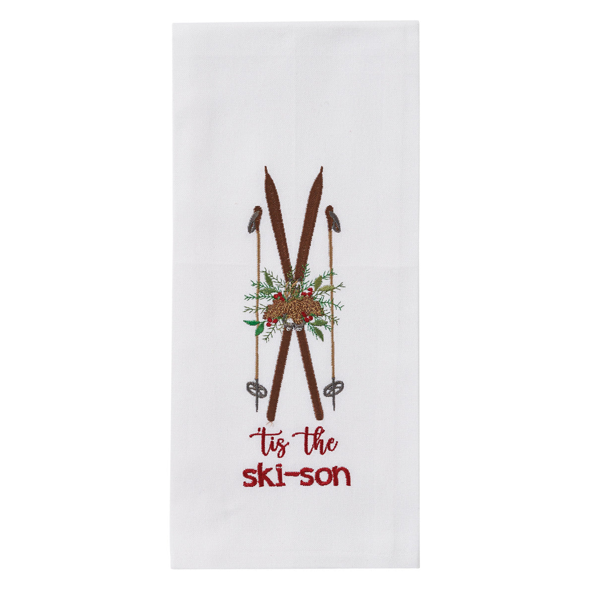 Dishtowel - Tis the Ski-Son