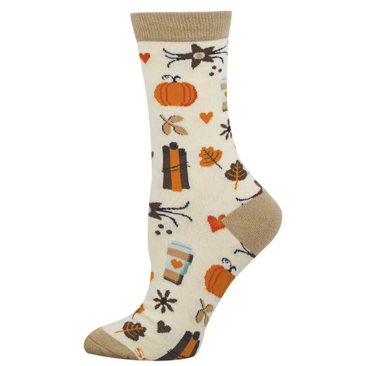 Falling for Pumpkin Spice Bamboo Socks - Ladies